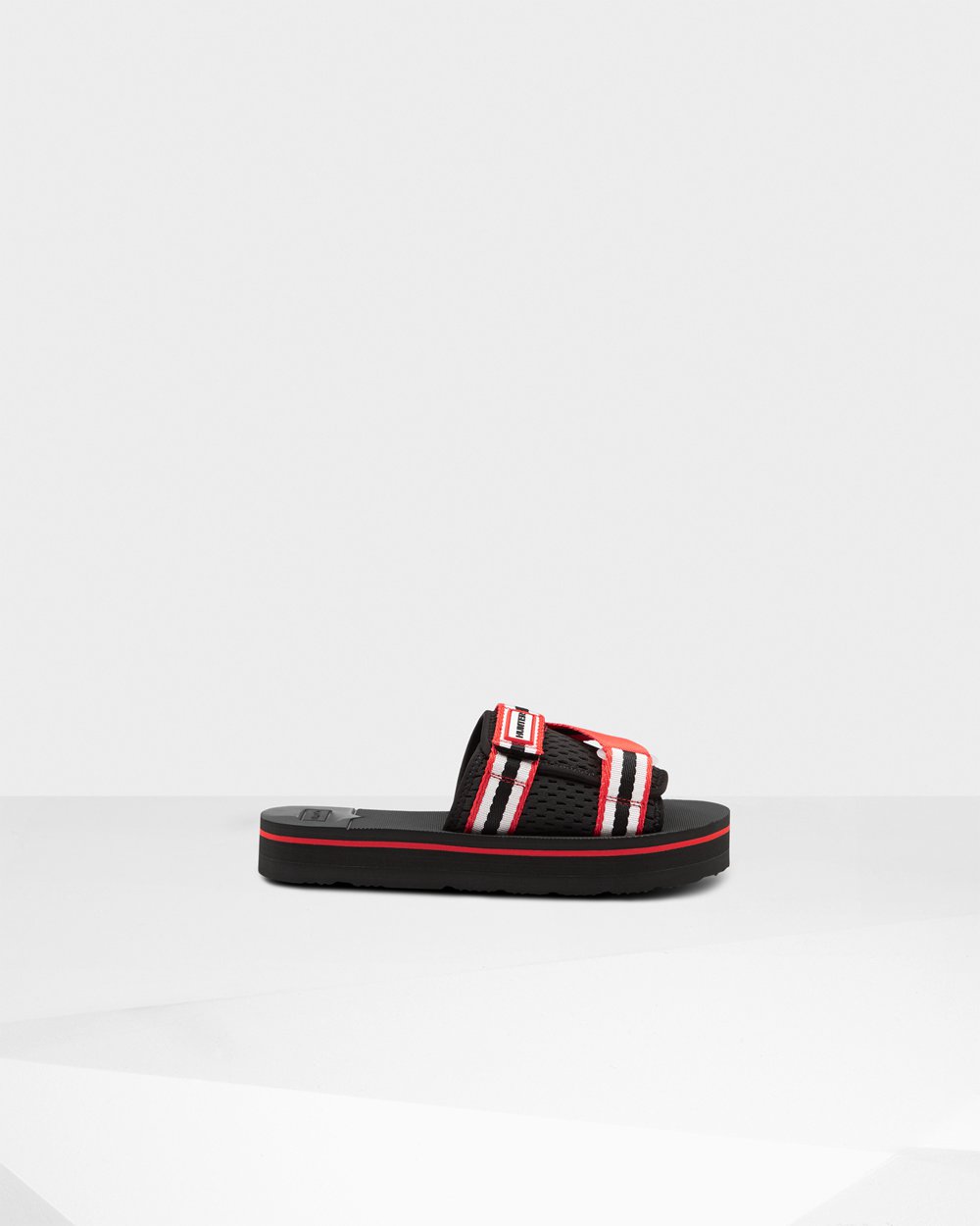 Sandalias Original Flatform Beach Hunter Mujer - Negros/Blancos/Rojos - 184036KQZ